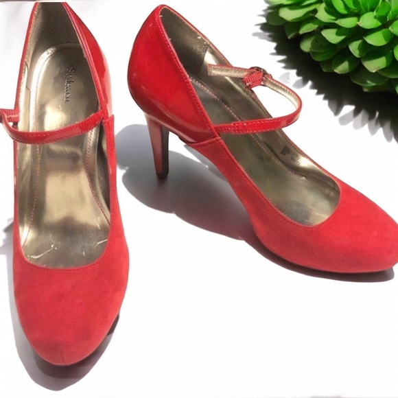 Style & Co Red Kaylee Womens Mary Janes Pumps - Picture 10 of 16